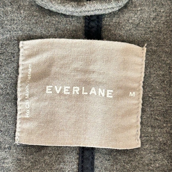EVERLANE The Dream Coat Ponte Knit Oversized Gray Jacket Size M - Picture 10 of 13